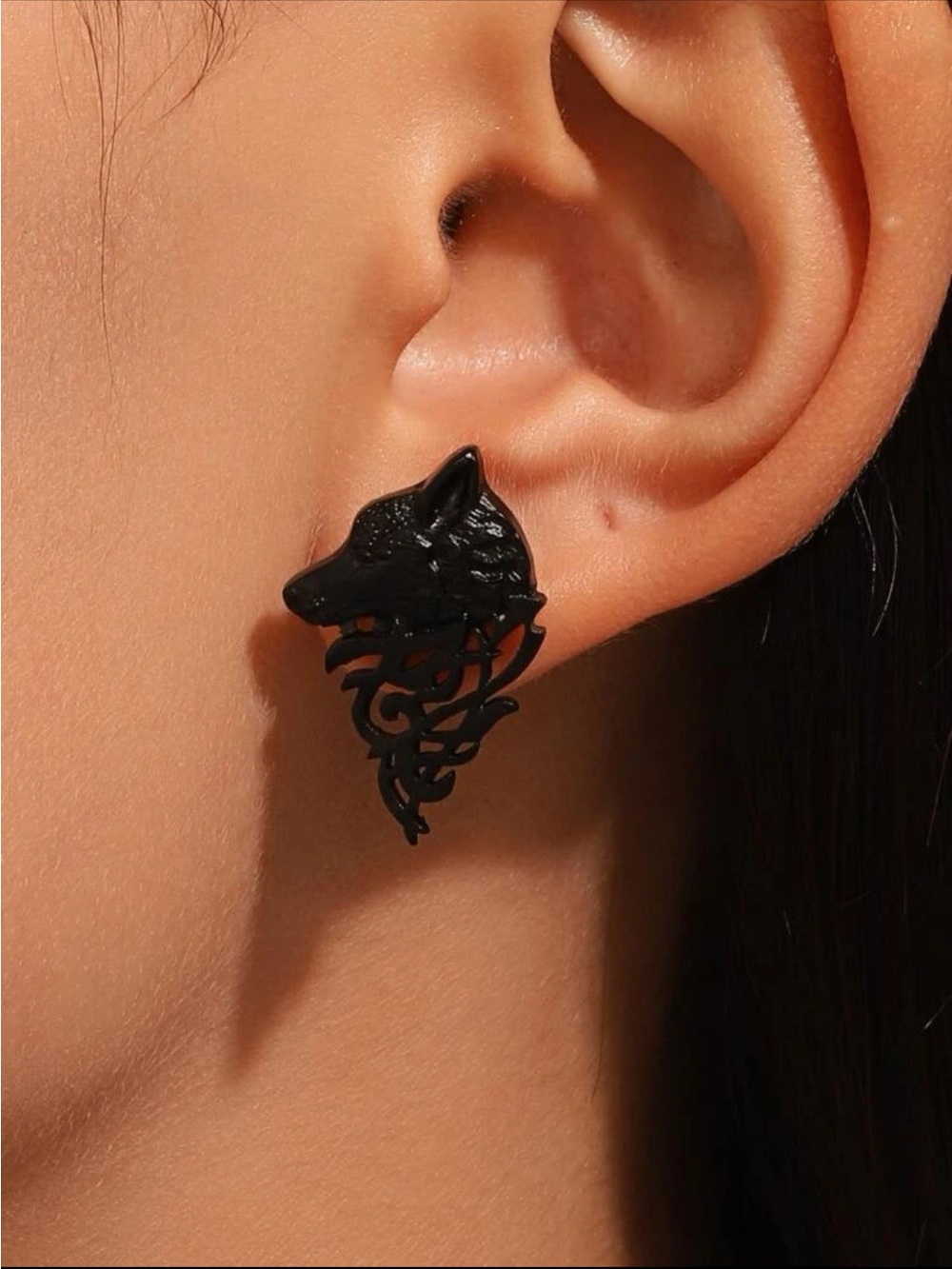 🐺 Awesome Tribal Style Wolf Head Stud Earrings 🐺